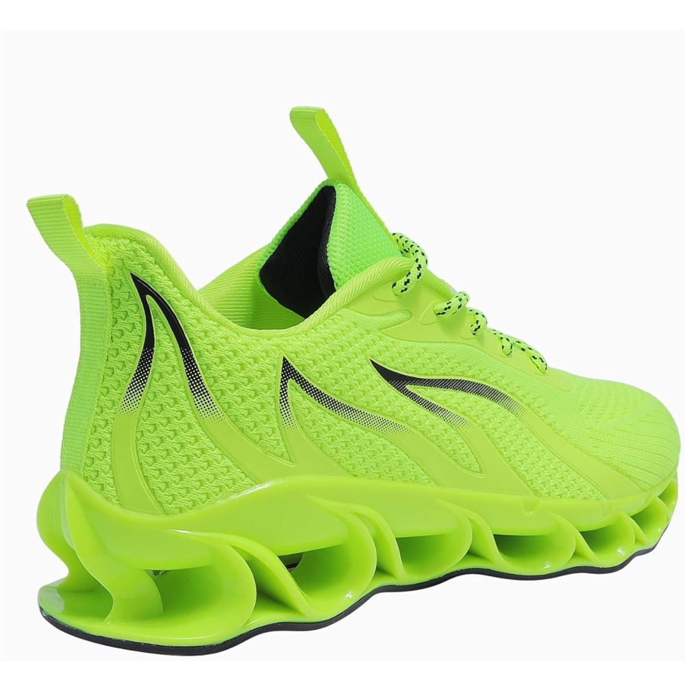 QUINMOK Mens Walking Jogging Tennis Shoes Fashion Breathable Non Slip - Picture 2 of 9